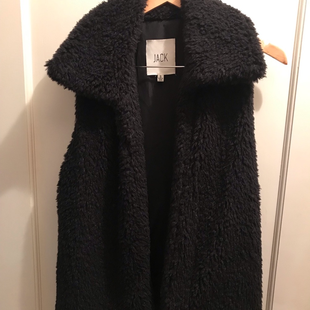 Jack sherpa fur vest